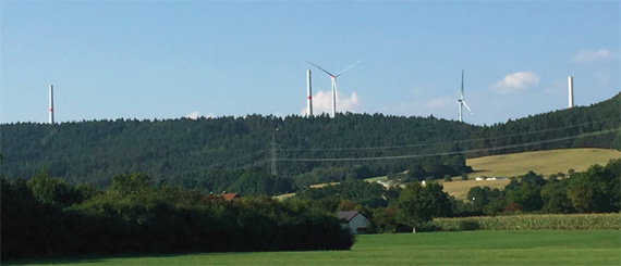 5 Windanlagen in Bayern